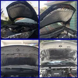 Acaigel 55'' x 39'' Car Heat Shield Mat Hood Door Noise Insulation Pad Sound Deadener US