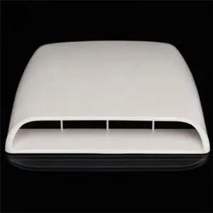 Paiying Car Truck Hood Scoop Fake Bonnet Vent Air Intake Cover Trim White USA