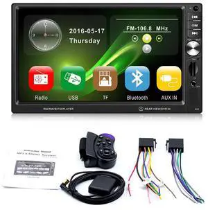 Acaigel LCD Touch Screen Player Bluetooth GPS Car Radio U Disk TF Card Player+8GMap card