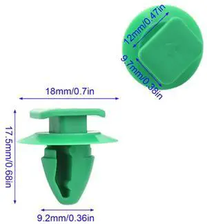 Yingshan 10Pcs 71748293 Front Wheel Arch Flare & Trim Moulding Clips For Alfa Romeo