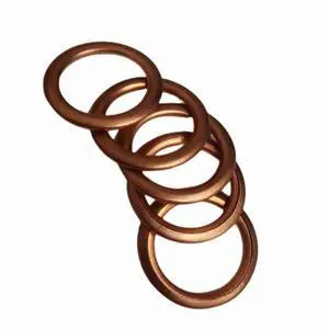 Acaigel 5Pcs Engine Drain Plug Gasket 031338 For Peugeot 206 301 307 408 508 3008 607 407 307Sw 308S Citroen C3 C4 Picasso 1.6 16V