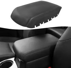 Acaigel Center Console Lid Armrest Leather Cover Trim Black For Toyota 4Runner 2010-2023 Acaigel Center Console Lid Armrest Leather Cover Trim Black For Toyota 4Runner 2010-2023