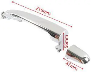 Acaigel Rear Sliding Door Exterior Door Handle Chrome 69230-58010 For Toyota Sienna 2004-2010