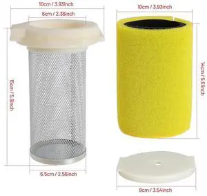 Acaigel Air Filter & Guide & End Cap For Yamaha Kodiak 400 Yfm400 1993 - 1999 Yfm250