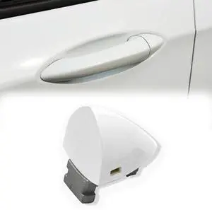 Acaigel Front Left Driver Side Door Handle Key Hole Cover In White For Chevrolet Cruze 2015-2018