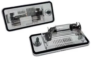 Acaigel 1 Pair 8E0807430A 8E0807430B Number License Plate Light Lamp For Audi