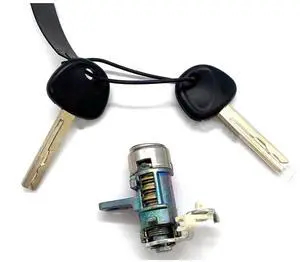 Acaigel 1Set 81970-1Ra00 Door Lock Cylinder With 2 Keys For Hyundai