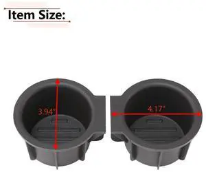 Acaigel 1 Pair Front Center Console Cup Holder Rubber Insert For 2009-2014 Ford F-150 Acaigel 1 Pair Front Center Console Cup Holder Rubber Insert For 2009-2014 Ford F-150