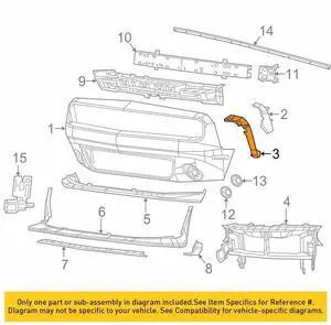 Acaigel 2Pc Bumper Fender Brackets Support Beam Front For 2008-2021 Dodge Challenger