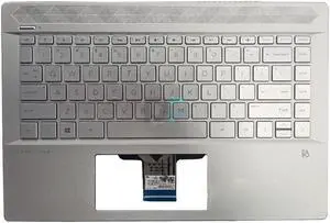 for 14-CE 14-CE0027 Palmrest Upper Case US Keyboard Backlit L19191-001