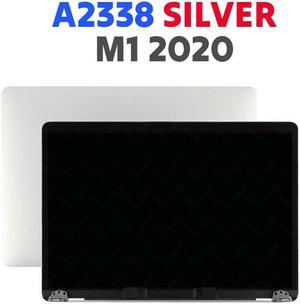 For MacBook Pro 13" A2338 Screen 2020 LCD Display Assembly Top Cover Silver