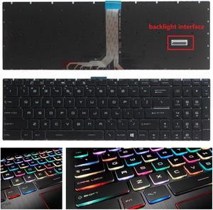 for GS75 Stealth GE75 Raider & MSI GP75 RGB Colorful Keyboard US Layout