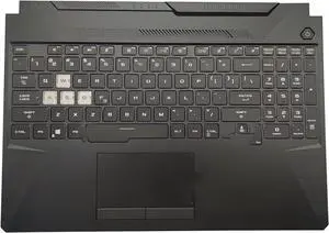 US Layout Backlit Keyboard for FX506 FA506 Palmrest Cover 3BBKXTAJN00