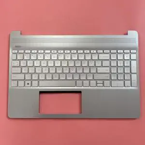 for 15-DY 15-EF Laptop Upper Case Palmrest Keyboard L63578-001 Sliver 15s-fq