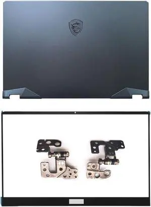 New for GE66 Raider GE66VR MS-1541 MS-1542 LCD Back Cover Bezel Hinges Blue