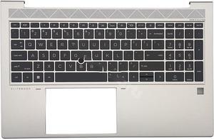 For Elitebook 850 G8 Palmrest Upper US Keyboard Backlit M35816-001 Silver