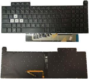 for TUF Gaming F15 FA507 FX507 Laptop English Black Backlit Keyboard FX707 646414637342