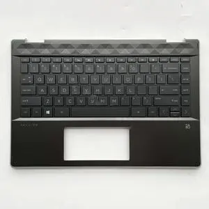 Laptop Replacement PartFor Pavilion x360 14-DH 14T-DH Palmrest Case US Keyboard Backlit L53795-001, TPN-W139