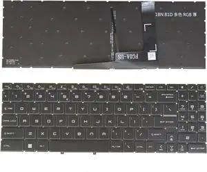 US Layout Keyboard for Katana GF66 GL66 MS-1581 MS-1582 MS-1583 Backlit