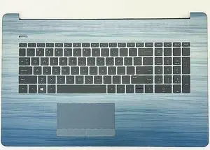 US for Palmrest Backlit Keyboard For 17T-BY 17-CA 17-BY Blue M12337-001 Top