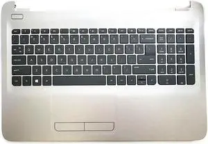 US for 15ac 15-AC Palmrest Touchpad Keyboard Upper Case Top Lid 813975-001
