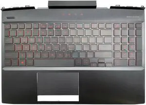 US New for OMEN 15-DC 15T-DC TPN-Q211 15.6" Palmrest Bezel US Red L24369-001