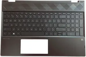 US For X360 15T-CR 15-CR Palmrest Backlit Keyboard L20849-001 Top Case