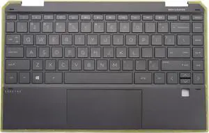Palmrest Backlit Keyboard Replacement for Spectre X360 13-AW L73748-001 Brown