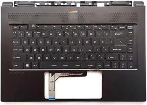 For GS65 Palmrest Stealth GS65VR MS-16Q4 15.6" Backlit US Keyboard Top Case 307-6Q4C225-TF11-U