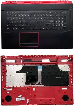 For GE73 GE73VR Upper Top Case Plamrest Cover US keyboard Full RGB Backlit 3077C1C216HG01