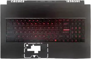 For GF75 MS-17F1 MS-17F2 MS-17F3 MS-17F5 Palmrest Upper Keyboard Red Backlit