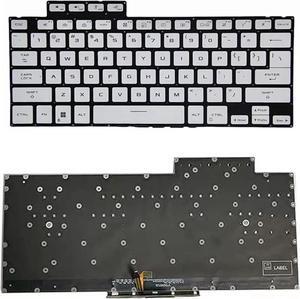 US Keyboard ROG Zephyrus G14 2022 GA402 GA402RJ GA402RK White Backlit