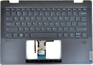 For Yoga 7 14IRL8 Palmrest US Keyboard 5CB1L40794 82YL0005US 82YL0006US