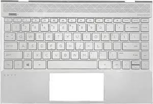 For Envy 13-AH 13-AH0051WN Upper Case Palmrest Top Backlit Keyboard Silver US 4600EF0D00111 For Envy 13-AH 13-AH0051WN Upper Case Palmrest Top Backlit Keyboard Silver US 4600EF0D00111