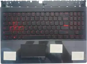 For Legion Y530-15ICH Y7000 Palmrest US Keyboard Bezel Backlit Red Case