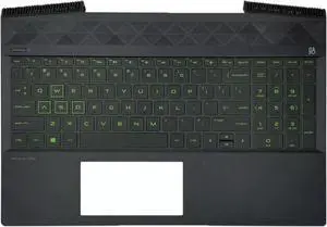 For Pavilion 15-CX TPN-C133 Palmrest Upper Cover US Keyboard Backlight Case