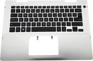 For Inspiron 5482 5491 Palmrest Upper Case Backlit Keyboard 041KVJ Silver