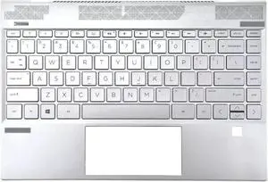Top Palmrest Case US Keyboard L53415-001 TPN-W144 Silver For Envy X360 13-AQ
