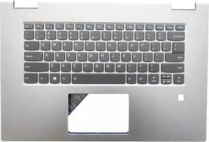 Silver Top Palmrest For Yoga 730-15IKB IWL Backlit Keyboard 5CB0Q96465