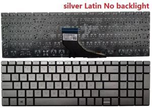 for Pavilion 15-cw 15-cw0000 Series Keyboard Latin Spanish Teclado Silver ES
