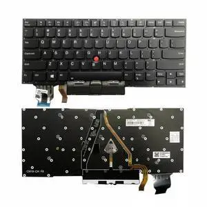 For Thinkpad X1 Carbon 7th Gen 2019 US Keyboard Backlit Red SN20W73869