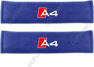 GOPUAMO Car Seat Belt Cover for Audi A4 - Shock-Absorbing, Anti-Slip, and Soft Shoulder Protection, Prevents Clothing Pilling