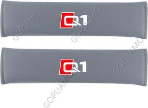 GOPUAMO Car Safety Belt Shoulder Cover for Audi Q1 - Shock-Absorbing, Anti-Slip, and Soft Shoulder Protection, Prevents Clothing Pilling Gray