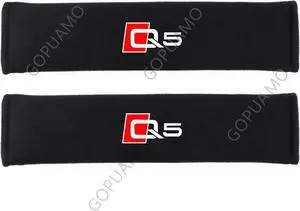 GOPUAMO car interior seat belt cover for Audi Q5 - 2 Piece,Shock-Absorbing, Anti-Slip, and Prevents Clothing Pilling, Soft Shoulder Protection