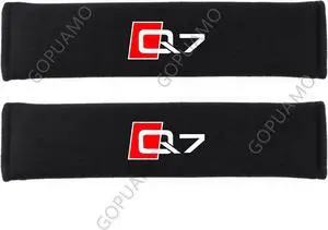 GOPUAMO Comfort strap shoulder protector for car seat belts for Audi Q7 - Shock-Absorbing, Anti-Slip, and Soft Shoulder Protection, Prevents Clothing Pilling