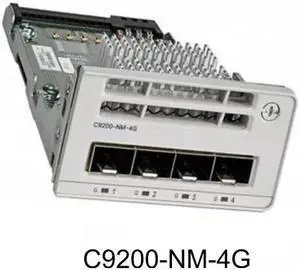 Catalyst 9200 Series Network Module - expansion module - Gigabit Ethernet x 4 (C9200-NM-4G)