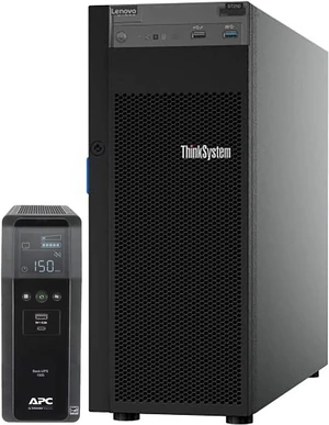 Lenovo ThinkSystem ST250 Tower Server Bundle Including APC BR1500MS 1500VA UPS, Intel Xeon 3.3GHz CPU, 64GB DDR4 2666MHz RAM, 16TB HDD Storage, JBOD RAID Lenovo ThinkSystem ST250 Tower Server Bundle Including APC BR1500MS 1500VA UPS, Intel Xeon 3.3GHz CPU, 64GB DDR4 2666MHz RAM, 16TB HDD Storage, JBOD RAID