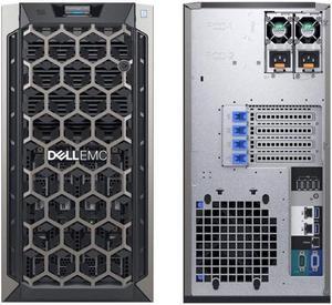 Dell PowerEdge T340 Tower Server Bundle with 16GB USB Flash Drive, Intel Xeon E-2124,16GB DDR4, 4TB SSD, RAID (Re-newed)