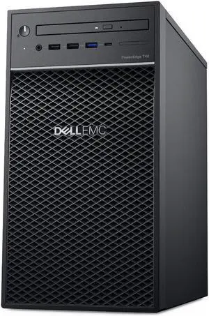 Dell PowerEdge T40 Tower Server - Intel Xeon E-2224G Quad-Core Processor up to 4.7 GHz, 32GB DDR4 Memory, 2TB SSD, Intel UHD Graphics P630, DVD Burner, No Operating System (re-newed)