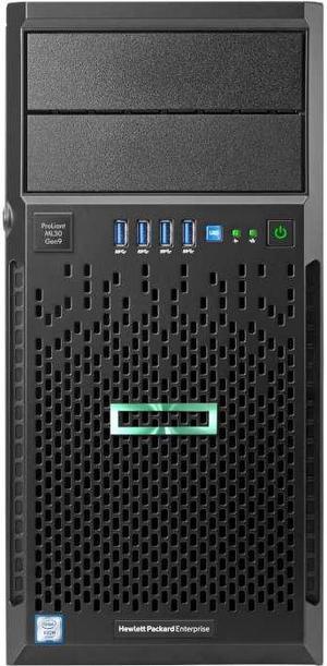HP ProLiant ML30 Gen10 Tower Server Bundle with Intel Xeon E-2136, 64GB DDR4, 8TB SSD, RAID, Windows Server 2019